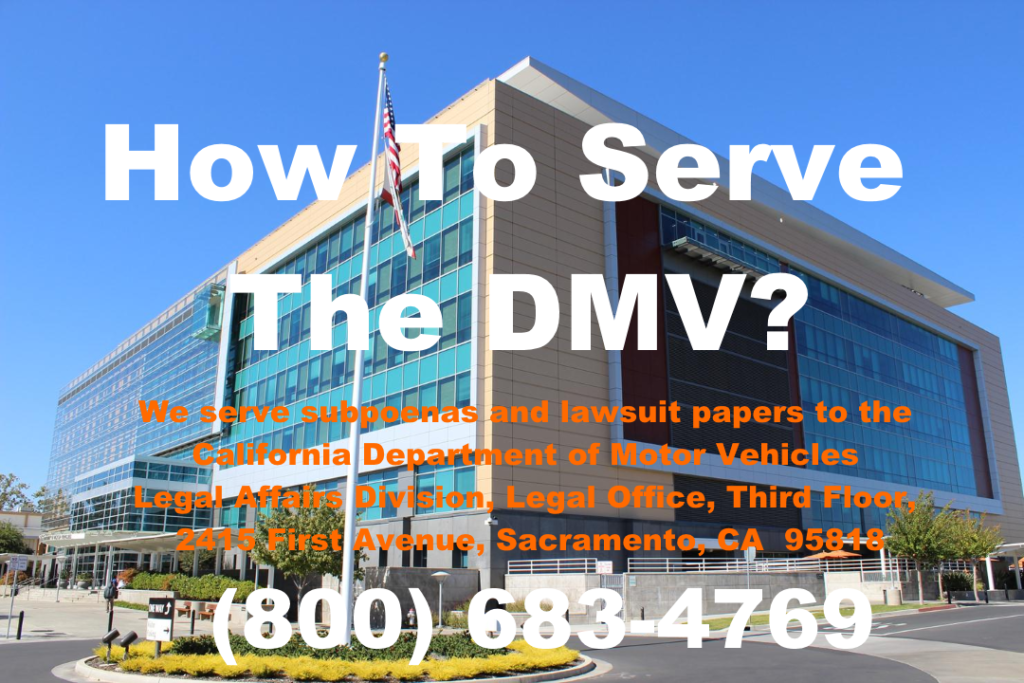 How to Serve The DMV